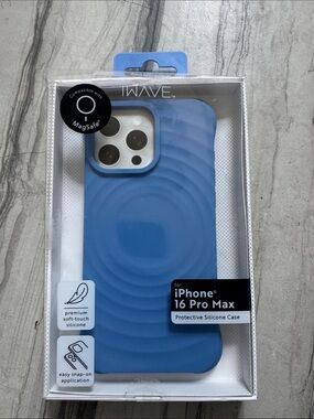 Protective Silicone Case for iPhone 16 Pro Max - Blue